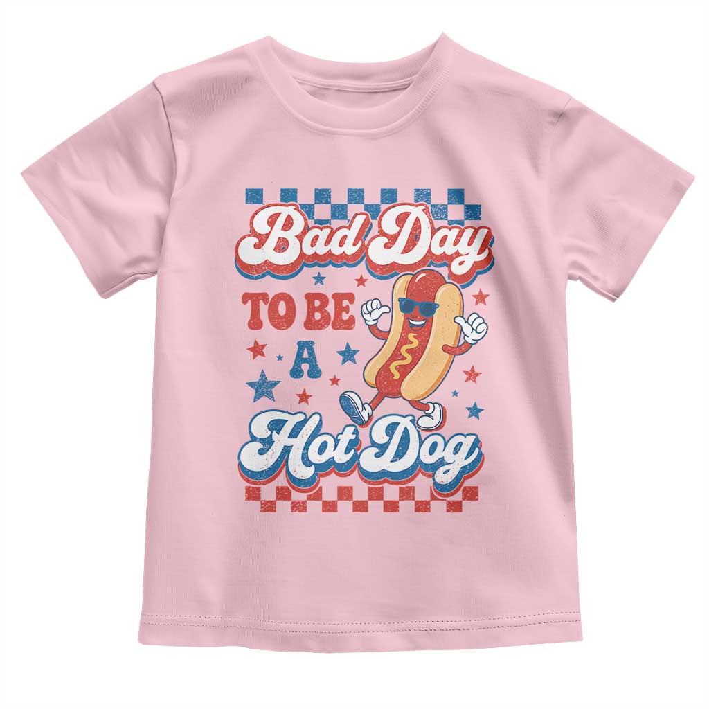 Bad Day To Be A Hot Dog Toddler T Shirt Hotdog Lover Wiener 4th Of July