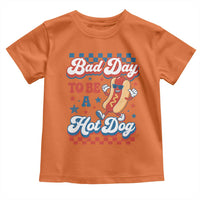Bad Day To Be A Hot Dog Toddler T Shirt Hotdog Lover Wiener 4th Of July