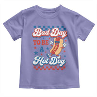 Bad Day To Be A Hot Dog Toddler T Shirt Hotdog Lover Wiener 4th Of July