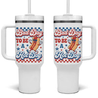 Bad Day To Be A Hot Dog Tumbler With Handle Hotdog Lover Wiener 4th Of July