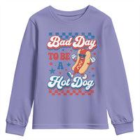 Bad Day To Be A Hot Dog Youth Sweatshirt Hotdog Lover Wiener 4th Of July