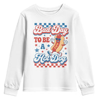 Bad Day To Be A Hot Dog Youth Sweatshirt Hotdog Lover Wiener 4th Of July