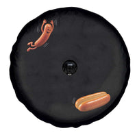 Funny Hot Dog Spare Tire Cover Hotdog Jumping Into Bun Sausage BBQ Grilling High Dive