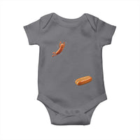 Funny Hot Dog Baby Onesie Hotdog Jumping Into Bun Sausage BBQ Grilling High Dive