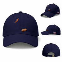 Funny Hot Dog Baseball Cap Hotdog Jumping Into Bun Sausage BBQ Grilling High Dive