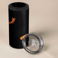 Funny Hot Dog 4 in 1 Can Cooler Tumbler Hotdog Jumping Into Bun Sausage BBQ Grilling High Dive