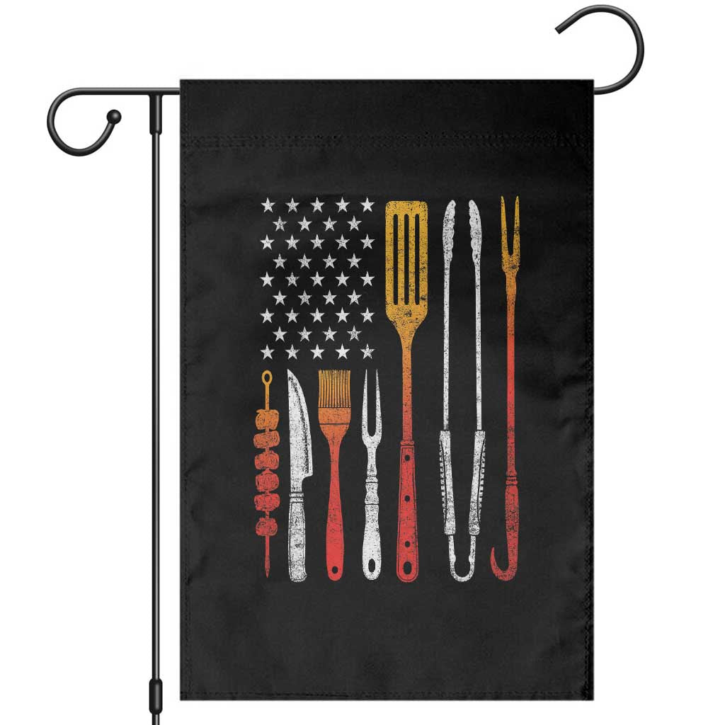 Bbq Smoker Garden Flag Barbecue Chef Smoking Tools Grilling Pit Master USA Flag
