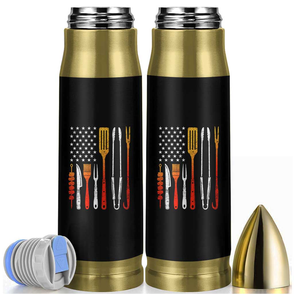Bbq Smoker Bullet Tumbler Barbecue Chef Smoking Tools Grilling Pit Master USA Flag