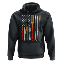Bbq Smoker Hoodie Barbecue Chef Smoking Tools Grilling Pit Master USA Flag