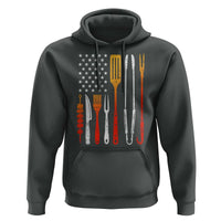 Bbq Smoker Hoodie Barbecue Chef Smoking Tools Grilling Pit Master USA Flag