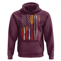 Bbq Smoker Hoodie Barbecue Chef Smoking Tools Grilling Pit Master USA Flag