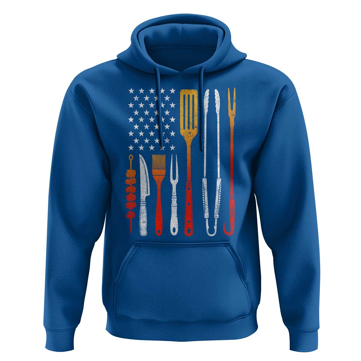 Bbq Smoker Hoodie Barbecue Chef Smoking Tools Grilling Pit Master USA Flag