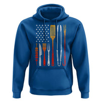 Bbq Smoker Hoodie Barbecue Chef Smoking Tools Grilling Pit Master USA Flag