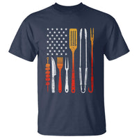Bbq Smoker T Shirt Barbecue Chef Smoking Tools Grilling Pit Master USA Flag