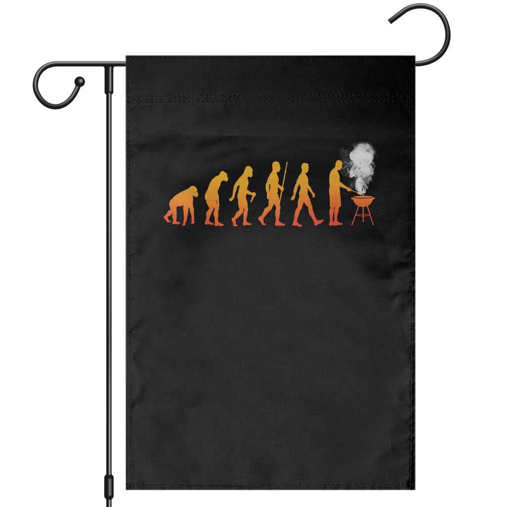 Funny BBQ Garden Flag Evolution Of Grill Master Grilling Gifts Meat Smoking