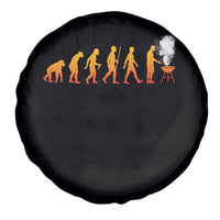 Funny BBQ Spare Tire Cover Evolution Of Grill Master Grilling Gifts Meat Smoking