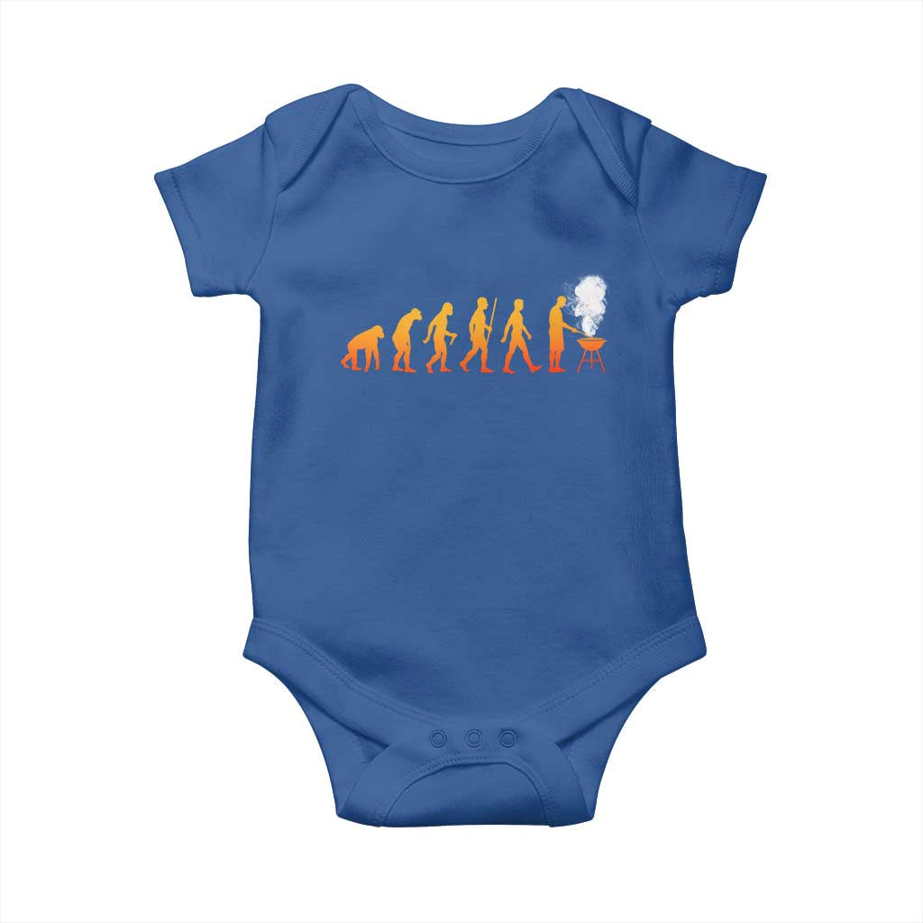 Funny BBQ Baby Onesie Evolution Of Grill Master Grilling Gifts Meat Smoking