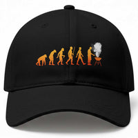 Funny BBQ Baseball Cap Evolution Of Grill Master Grilling Gifts Meat Smoking