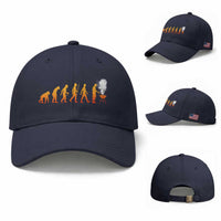Funny BBQ Baseball Cap Evolution Of Grill Master Grilling Gifts Meat Smoking