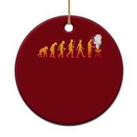 Funny BBQ Ceramic Ornament Evolution Of Grill Master Grilling Gifts Meat Smoking
