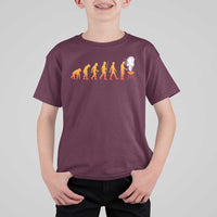 Funny BBQ T Shirt For Kid Evolution Of Grill Master Grilling Gifts Meat Smoking