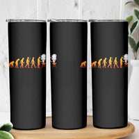 Funny BBQ Skinny Tumbler Evolution Of Grill Master Grilling Gifts Meat Smoking
