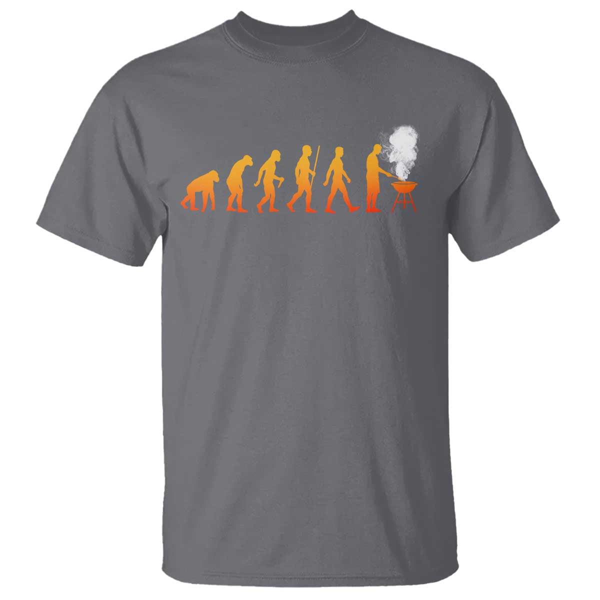 Funny BBQ T Shirt Evolution Of Grill Master Grilling Gifts Meat Smoking