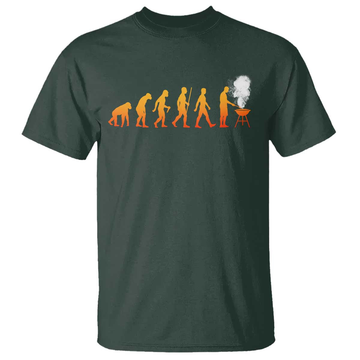 Funny BBQ T Shirt Evolution Of Grill Master Grilling Gifts Meat Smoking