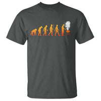 Funny BBQ T Shirt Evolution Of Grill Master Grilling Gifts Meat Smoking