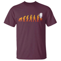 Funny BBQ T Shirt Evolution Of Grill Master Grilling Gifts Meat Smoking