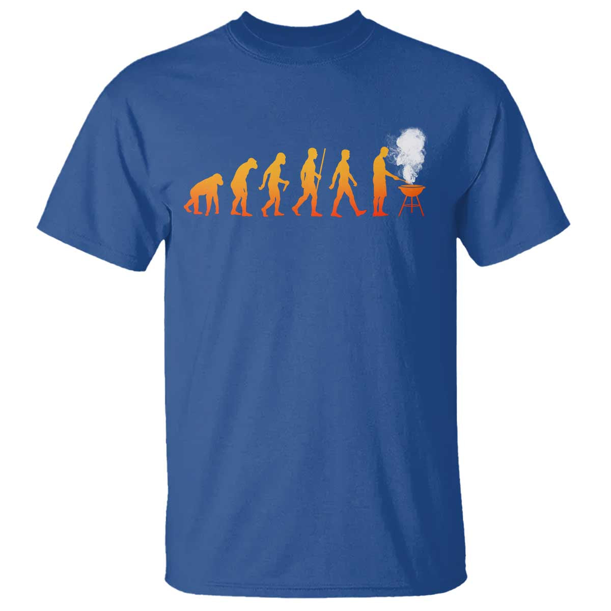 Funny BBQ T Shirt Evolution Of Grill Master Grilling Gifts Meat Smoking
