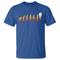 Funny BBQ T Shirt Evolution Of Grill Master Grilling Gifts Meat Smoking