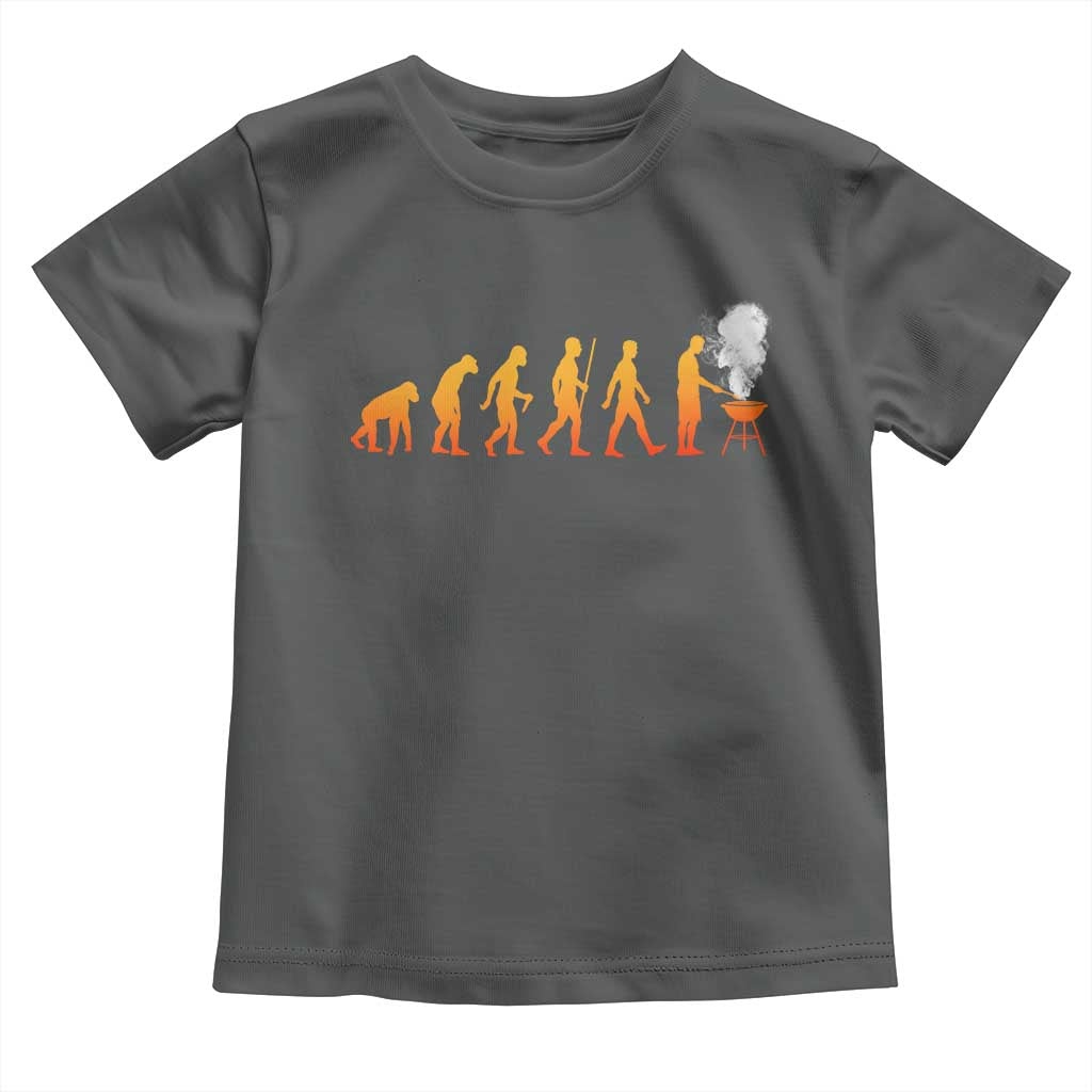 Funny BBQ Toddler T Shirt Evolution Of Grill Master Grilling Gifts Meat Smoking