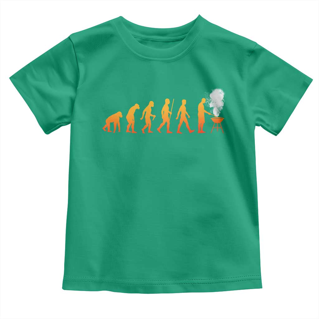 Funny BBQ Toddler T Shirt Evolution Of Grill Master Grilling Gifts Meat Smoking