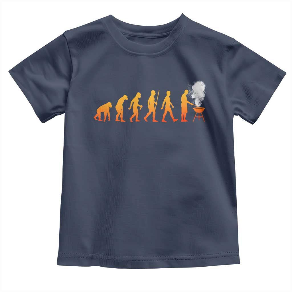 Funny BBQ Toddler T Shirt Evolution Of Grill Master Grilling Gifts Meat Smoking