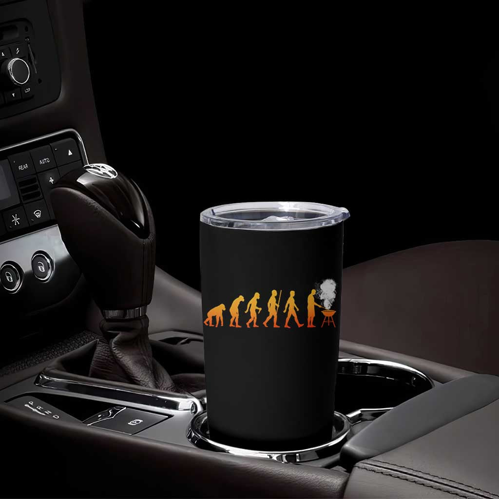 Funny BBQ Tumbler Cup Evolution Of Grill Master Grilling Gifts Meat Smoking