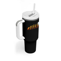 Funny BBQ Tumbler With Handle Evolution Of Grill Master Grilling Gifts Meat Smoking