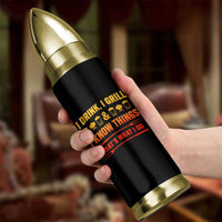 Funny BBQ Beer Lovers Bullet Tumbler I Drink I Grill And I Know Things Bbq Barbecue Beer