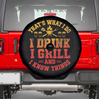 I Drink I Grill Spare Tire Cover Funny Bbq Grilling Barbecue Beer Lovers