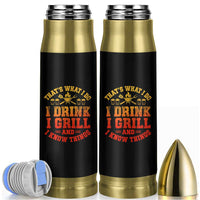 I Drink I Grill Bullet Tumbler Funny Bbq Grilling Barbecue Beer Lovers
