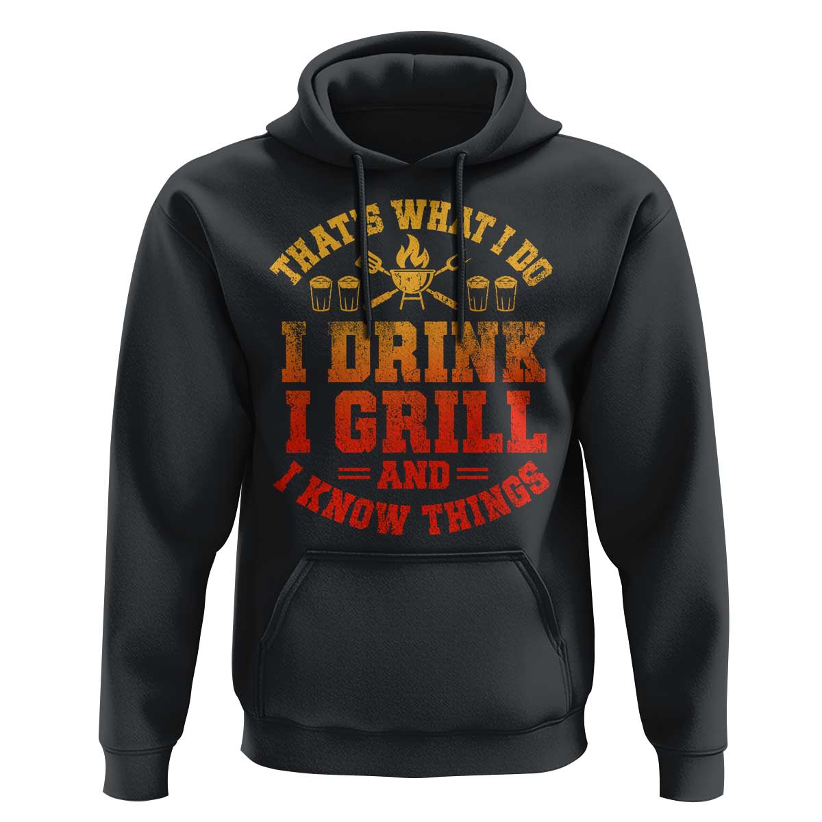 I Drink I Grill Hoodie Funny Bbq Grilling Barbecue Beer Lovers