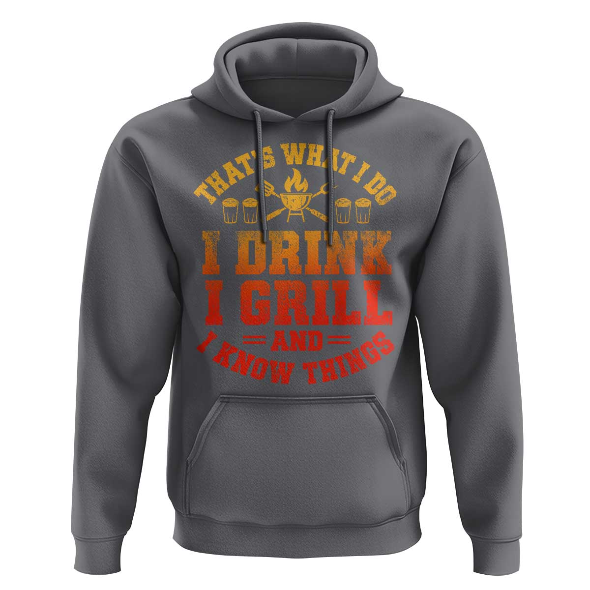 I Drink I Grill Hoodie Funny Bbq Grilling Barbecue Beer Lovers