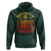 I Drink I Grill Hoodie Funny Bbq Grilling Barbecue Beer Lovers