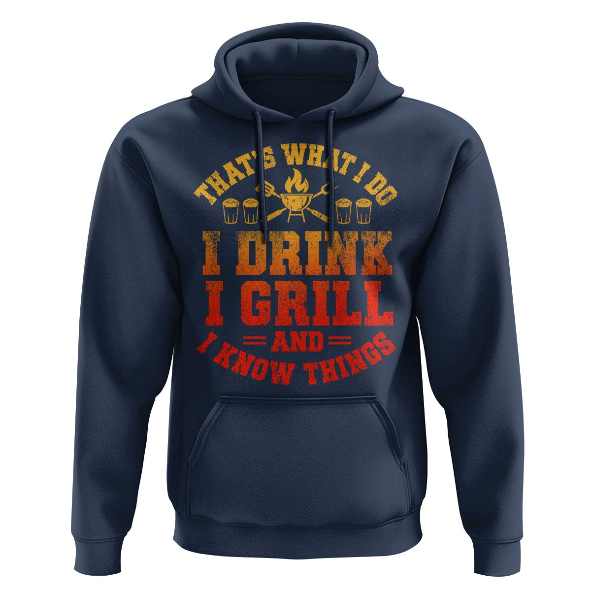 I Drink I Grill Hoodie Funny Bbq Grilling Barbecue Beer Lovers