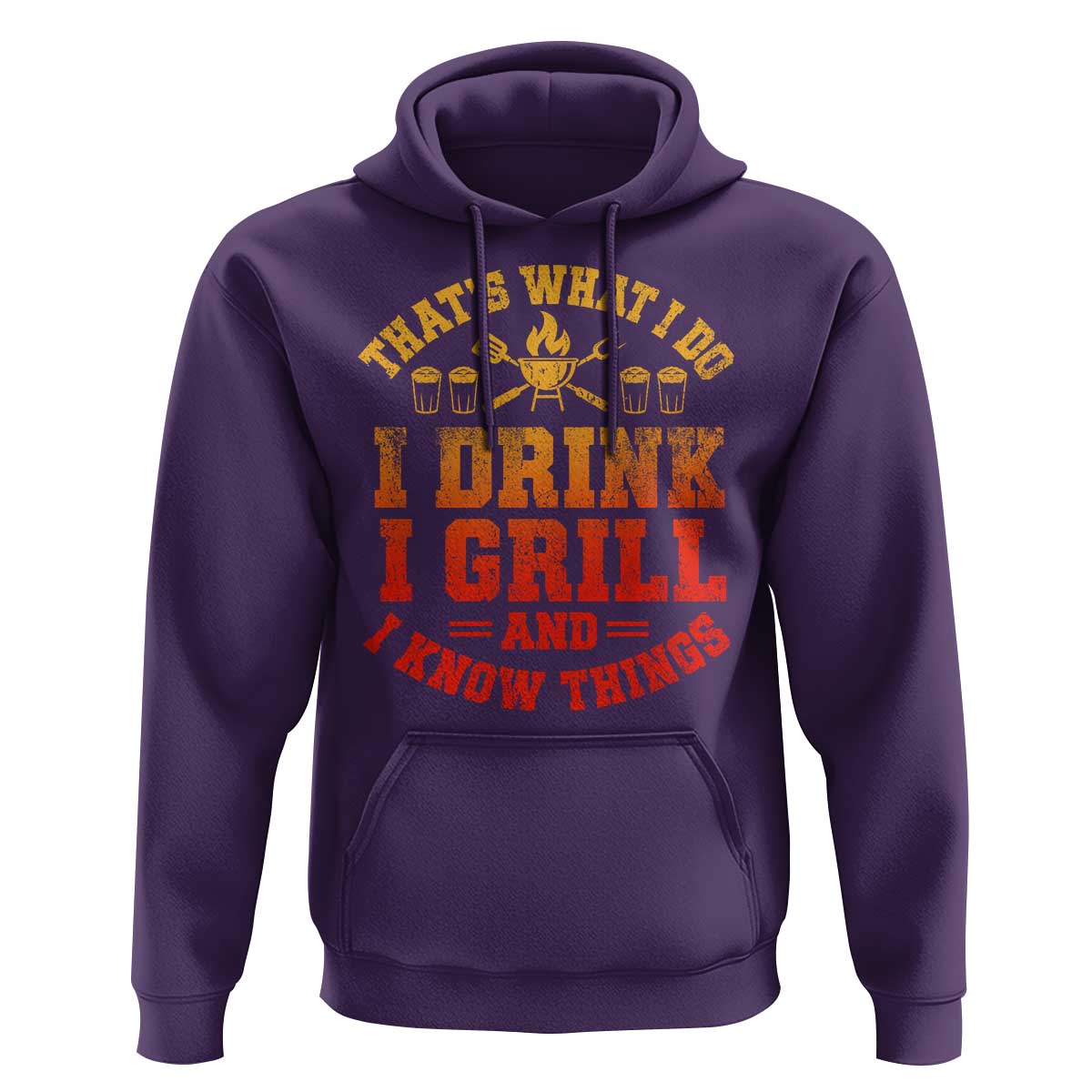 I Drink I Grill Hoodie Funny Bbq Grilling Barbecue Beer Lovers