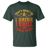 I Drink I Grill T Shirt Funny Bbq Grilling Barbecue Beer Lovers