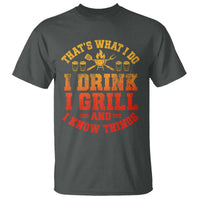 I Drink I Grill T Shirt Funny Bbq Grilling Barbecue Beer Lovers