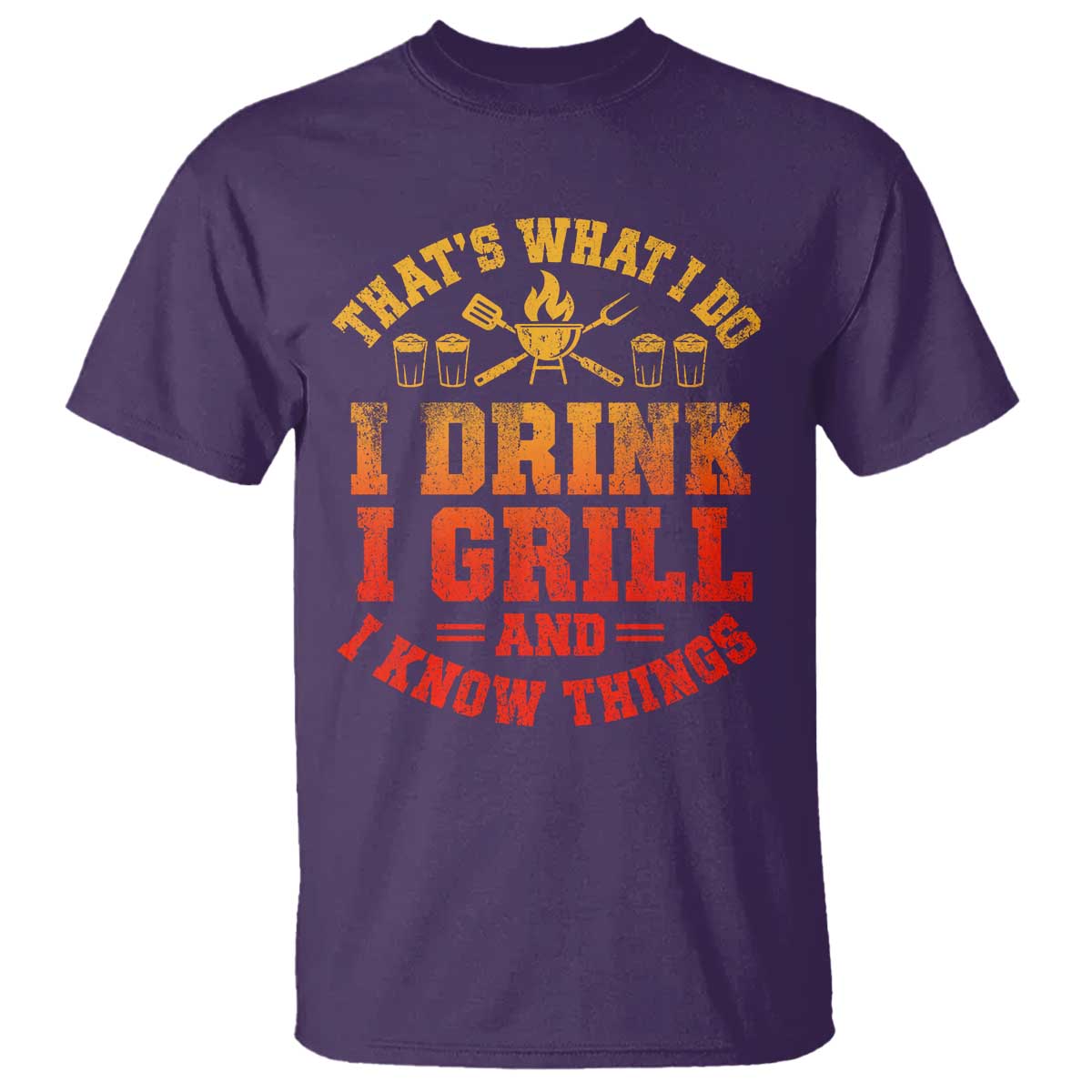 I Drink I Grill T Shirt Funny Bbq Grilling Barbecue Beer Lovers