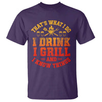 I Drink I Grill T Shirt Funny Bbq Grilling Barbecue Beer Lovers