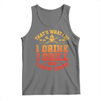 I Drink I Grill Tank Top Funny Bbq Grilling Barbecue Beer Lovers